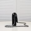 Chanel Chanel Classic Quilted WOC Wallet Crossbody Bag Black in Leather Grained cowhide