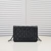 Chanel Chanel Classic Quilted WOC Wallet Crossbody Bag Black in Leather Grained cowhide