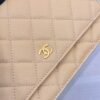 Chanel Chanel Classic Quilted WOC Wallet Crossbody Bag Beige in Leather Grained cowhide