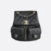 𝗖𝗛𝗔𝗡𝗘𝗟 23P New Duma Backpack Grained Cowhide Medium Black