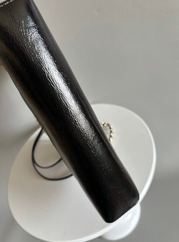 Chanel 31 Mini Shiny Calfskin Shopping Bag Black
