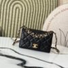 Chanle Mini Flap Bag Grained Calfskin & Gold-Tone Meta