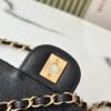 Chanle Mini Flap Bag Grained Calfskin & Gold-Tone Meta