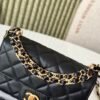 Chanle Mini Flap Bag Grained Calfskin & Gold-Tone Meta
