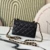 Chanle Mini Flap Bag Grained Calfskin & Gold-Tone Meta