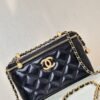 NEW CHANEL BAGS SHOULDER BAG/CROSSBODY BAG Black long cosmetic bag