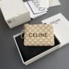 COIN PURSE IN TRIOMPHE CANVAS WITH CELINE PRINT