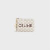 COIN PURSE IN TRIOMPHE CANVAS WITH CELINE PRINT