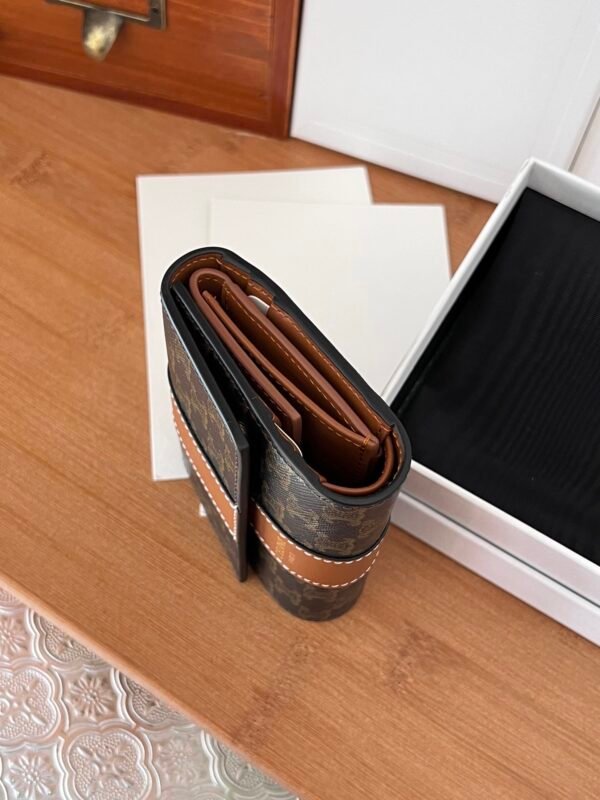 Small Logo Print Trifold Wallet