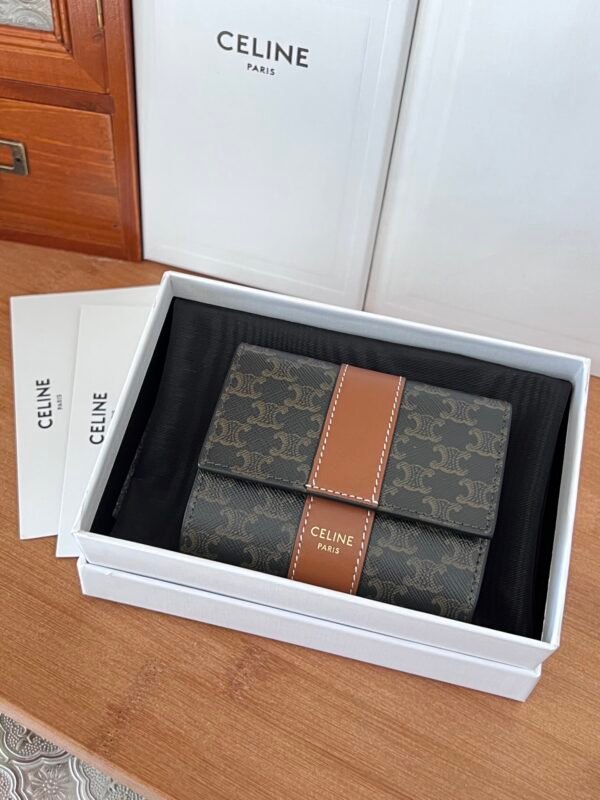 Small Logo Print Trifold Wallet