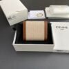 SMALL FLAP WALLET TRIOMPHE IN TEXTILE AND CALFSKIN