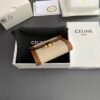 SMALL FLAP WALLET TRIOMPHE IN TEXTILE AND CALFSKIN