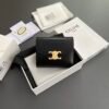 SMALL FLAP WALLET TRIOMPHE IN SHINY CALFSKIN