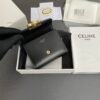 SMALL FLAP WALLET TRIOMPHE IN SHINY CALFSKIN