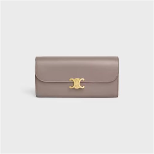 LARGE WALLET TRIOMPHE IN SHINY CALFSKIN