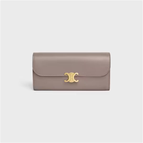 LARGE WALLET TRIOMPHE IN SHINY CALFSKIN