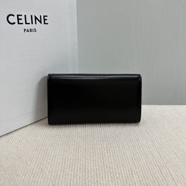 LARGE WALLET TRIOMPHE IN SHINY CALFSKIN