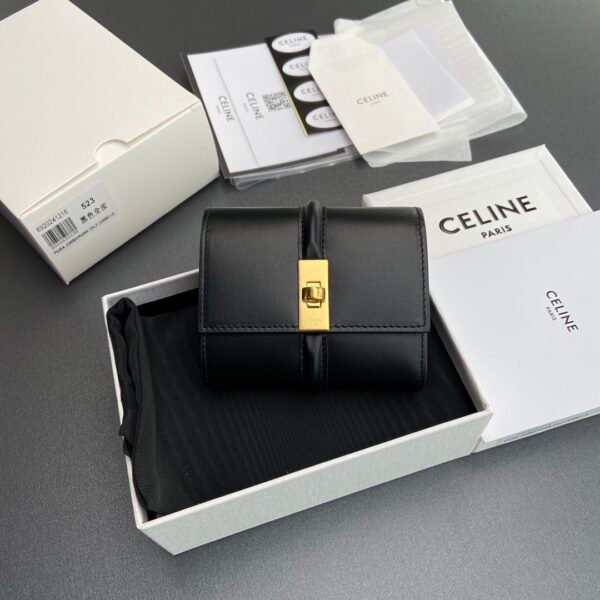 SMALL TRIFOLD WALLET 16 IN SATINATED CALFSKIN