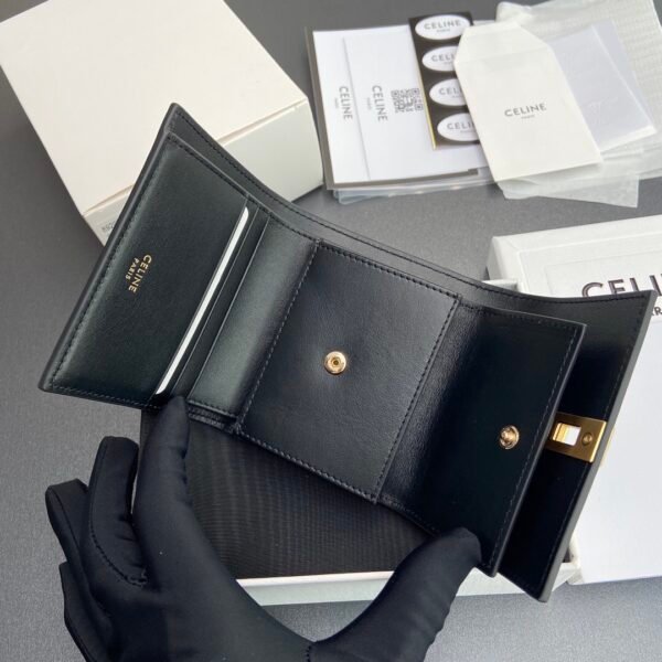 SMALL TRIFOLD WALLET 16 IN SATINATED CALFSKIN