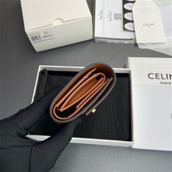 SMALL TRIFOLD WALLET 16 IN SATINATED CALFSKIN