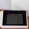 Logo print zip card holder