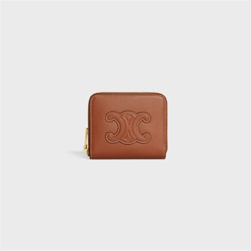 TRIOMPHE Compact Zip Wallet
