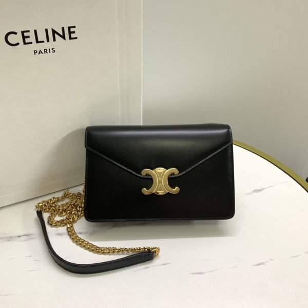 WALLET ON CHAIN MARGO IN SHINY CALFSKIN