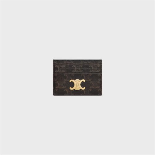 TRIOMPHE logo print card holder