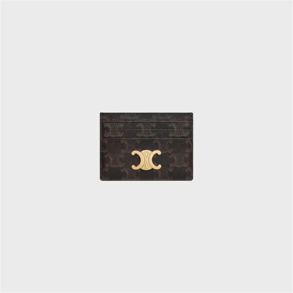 TRIOMPHE logo print card holder
