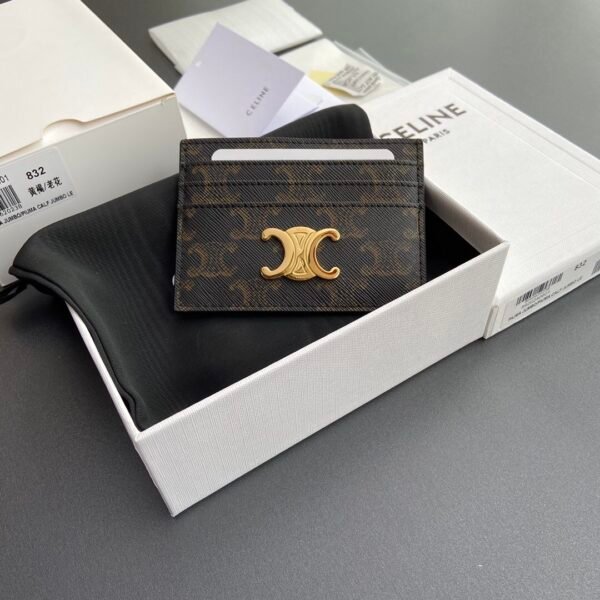 TRIOMPHE logo print card holder