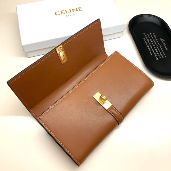 LARGE WALLET 16 IN SATINATED CALFSKIN