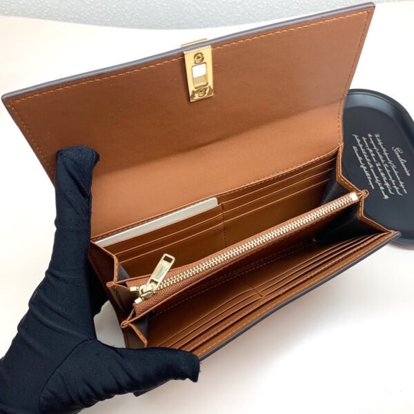 LARGE WALLET 16 IN SATINATED CALFSKIN