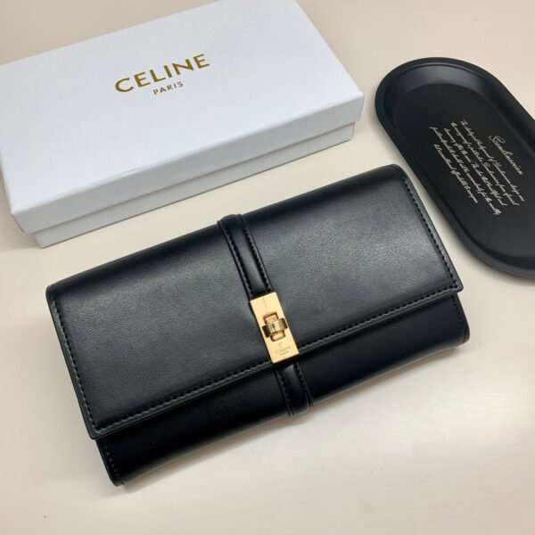 LARGE WALLET 16 IN SATINATED CALFSKIN