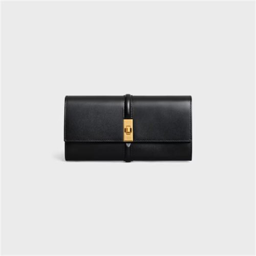 LARGE WALLET 16 IN SATINATED CALFSKIN