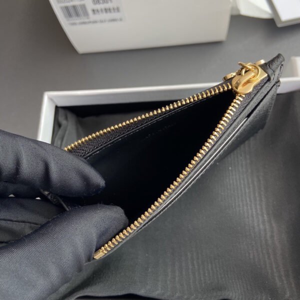 TRIOMPHE ZIP CARD HOLDER WITH CHANDLE