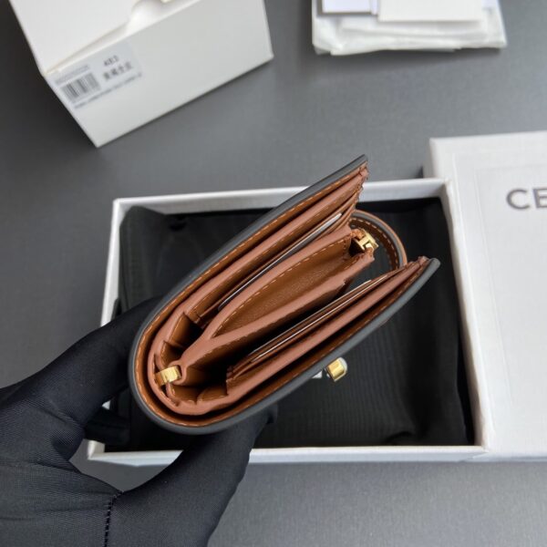 WALLET WITH COIN PURSE 16 IN SATINATED CALFSKIN