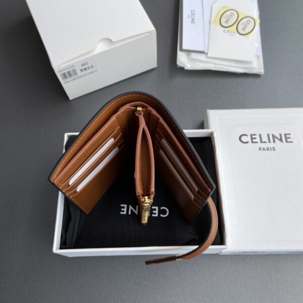 WALLET WITH COIN PURSE 16 IN SATINATED CALFSKIN