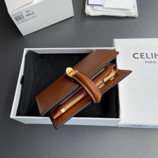 WALLET WITH COIN PURSE 16 IN SATINATED CALFSKIN