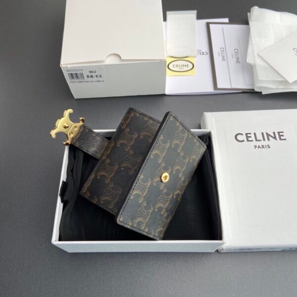 FINE STRAP WALLET NINO IN TRIOMPHE CANVAS
