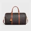 MEDIUM TRAVEL BAG IN TRIOMPHE CANVAS AND CALFSKIN