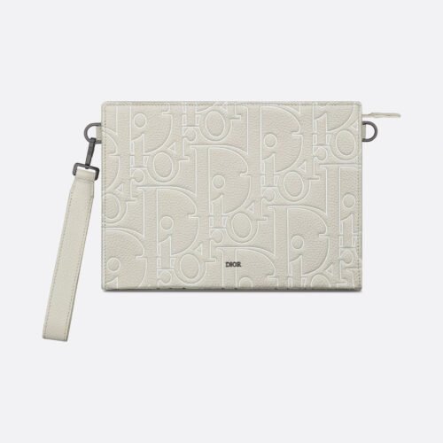 Dior A5 triangle clutch bag