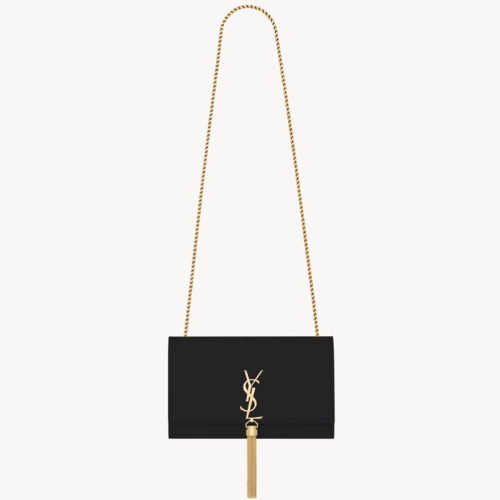 KATE MEDIUM TASSEL IN GRAIN DE POUDRE EMBOSSED LEATHER