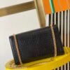 KATE MEDIUM TASSEL IN CROCODILE-EMBOSSED LEATHER