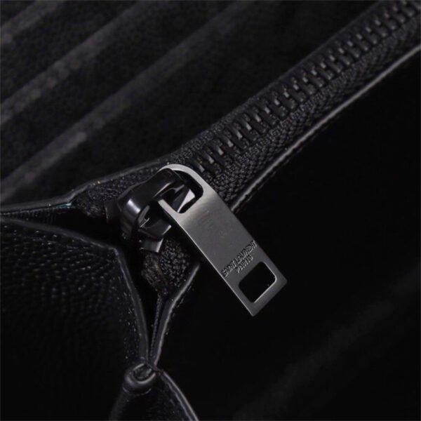 CASSANDRE MATELASSÉ ZIP AROUND WALLET IN GRAIN DE POUDRE LEATHER