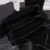 CASSANDRE MATELASSÉ ZIP AROUND WALLET IN GRAIN DE POUDRE LEATHER