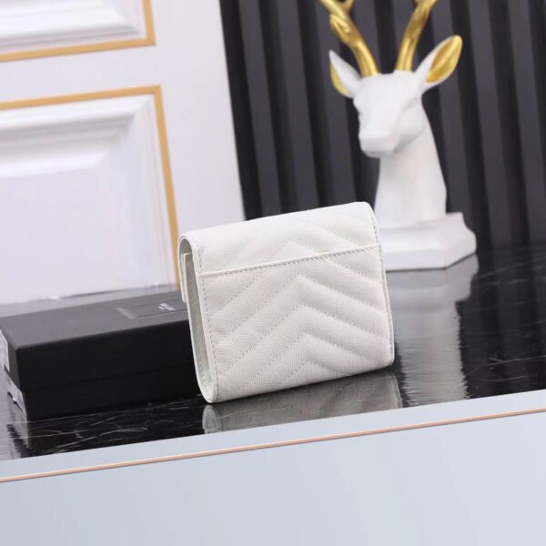 CASSANDRE MATELASSÉ COMPACT TRI-FOLD WALLET IN LAMBSKIN