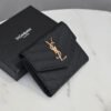 CASSANDRE MATELASSÉ COMPACT TRI FOLD WALLET IN GRAIN DE POUDRE LEATHER
