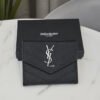 CASSANDRE MATELASSÉ COMPACT TRI FOLD WALLET IN GRAIN DE POUDRE LEATHER