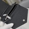 CASSANDRE MATELASSÉ COMPACT TRI FOLD WALLET IN GRAIN DE POUDRE LEATHER