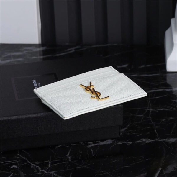 CASSANDRE MATELASSÉ CARD CASE IN GRAIN DE POUDRE LEATHER